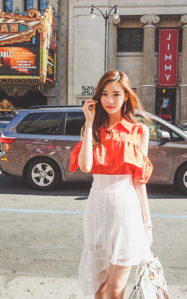 韩国美女模特街拍写真