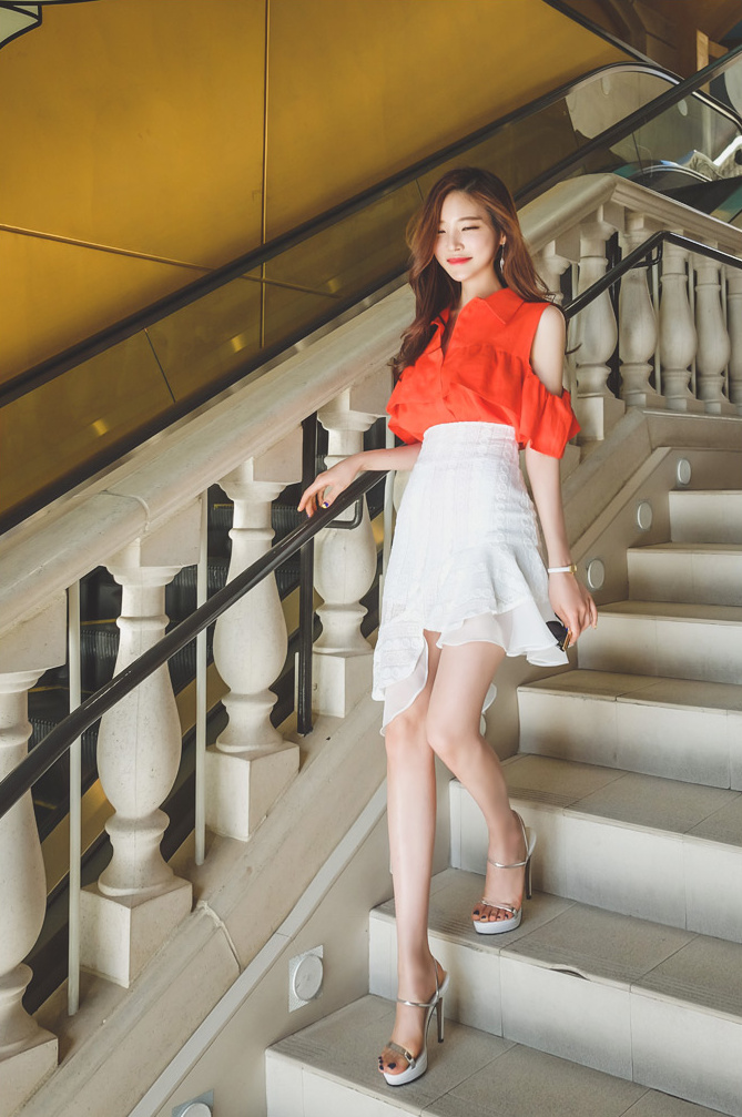 韩国美女模特街拍写真