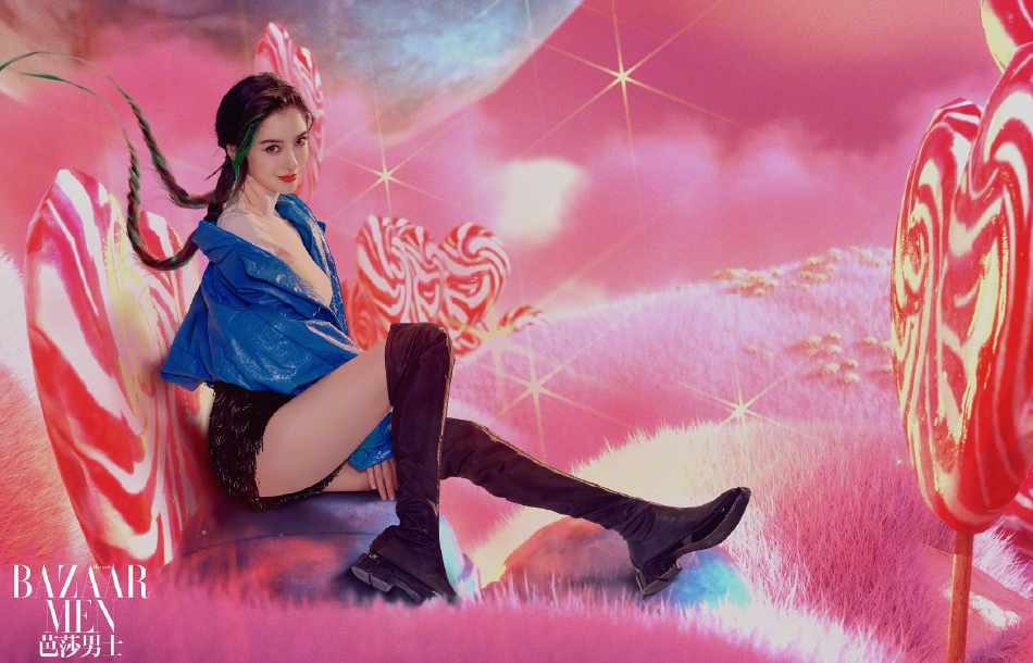 杨颖神龙烈焰造型时尚摩登写真