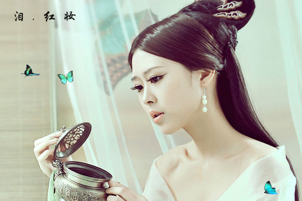 成靓欢古装美人写真 泪红妆