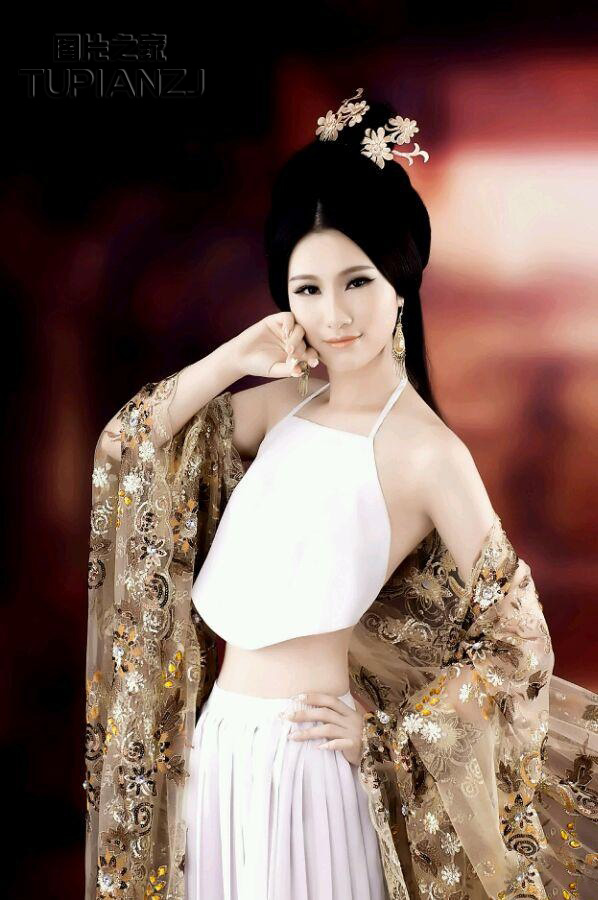 古典少女风姿卓越 性感唯美