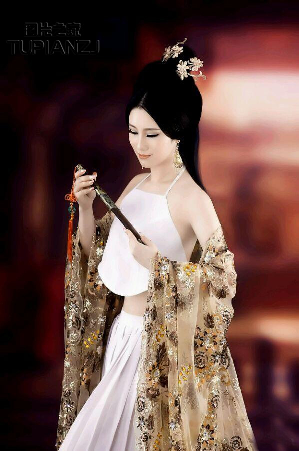 古典少女风姿卓越 性感唯美