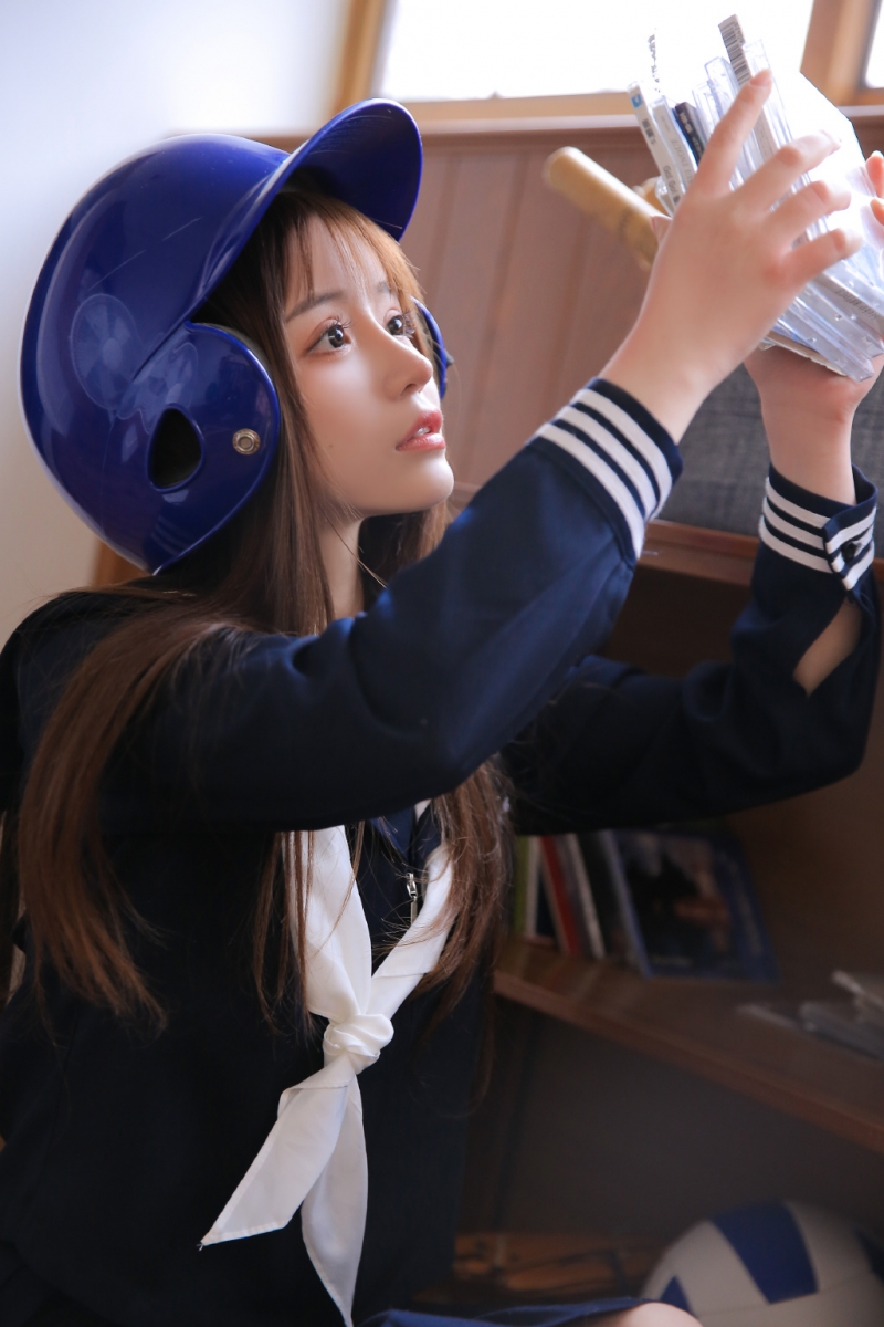 清纯少女白丝水手服写真套图