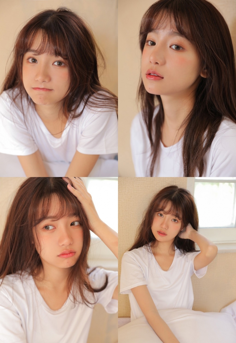 大眼美女娇小可爱图片