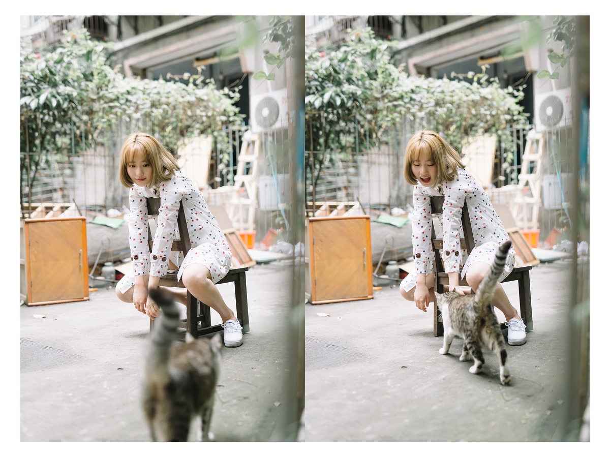 金黄短发日本女孩